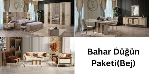 Bahar Düğün Paketi(Bej)