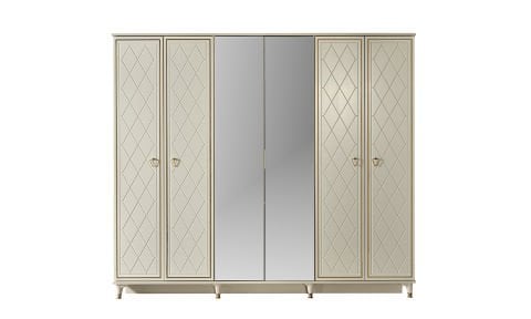 Sedef Yatak Odası 6 Kapaklı Dolap