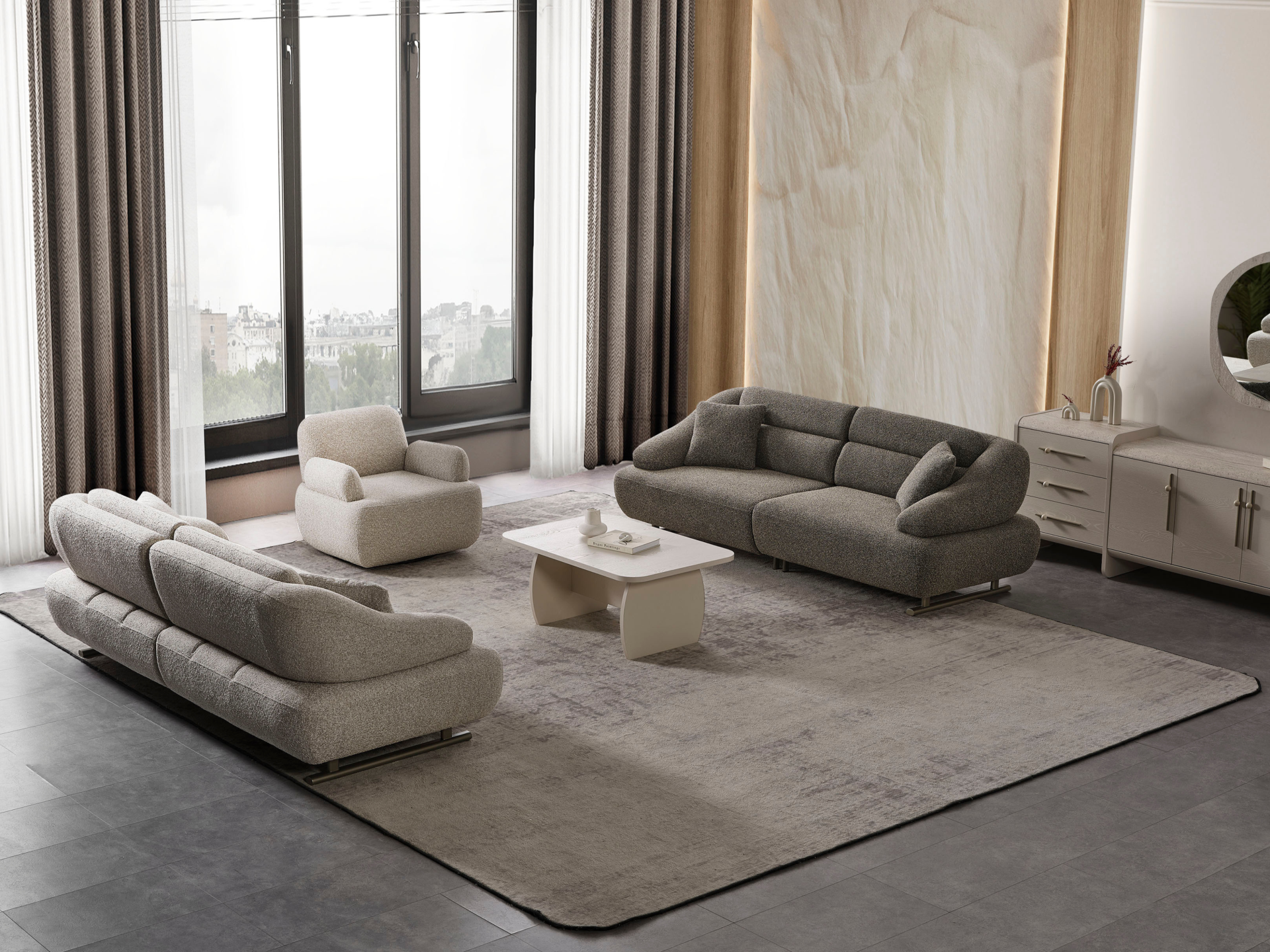 Defne Koltuk Takımı(3+3+1)