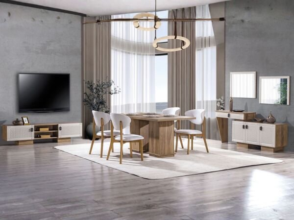 Luna Yemek Odası ( masa +6 sandalye )