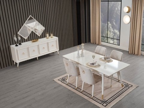 Lisa Yemek Masası ve 6 Sandalye