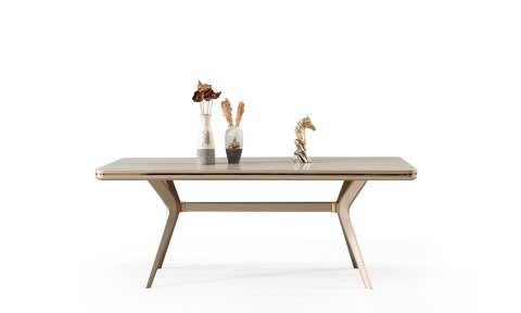 Paris Yemek Masası ve 6 Sandalye (Krem)