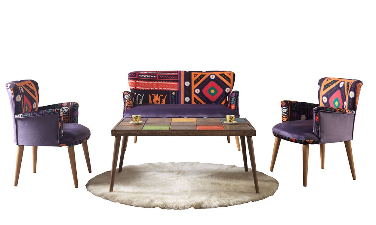 Argın 2+1+1 Çay Seti (Salon, Balkon, Cafe Ofis)